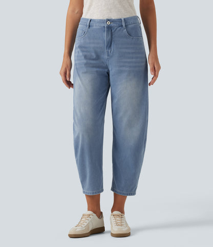 Jeans barrel Azul claro