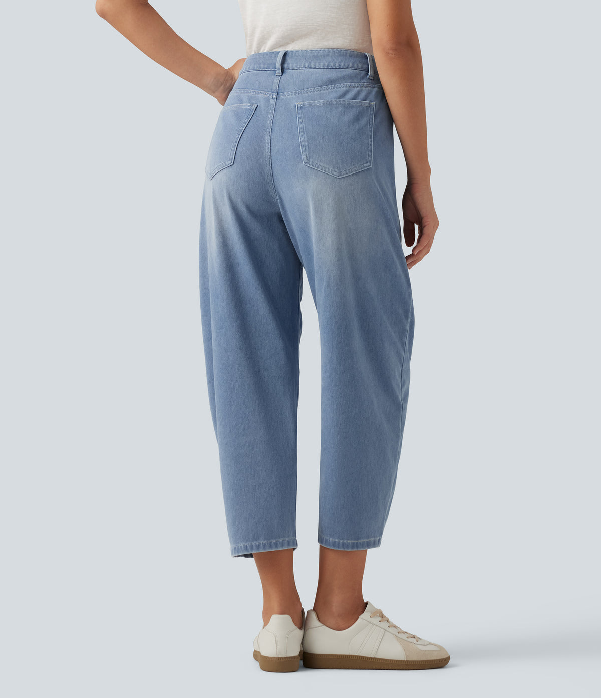 Jeans barrel Azul claro