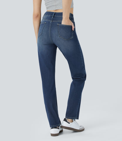 Denim azul oscuro desgastado
