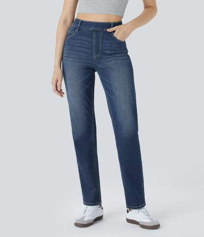 Denim azul oscuro desgastado