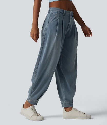 Denim azul jaspe