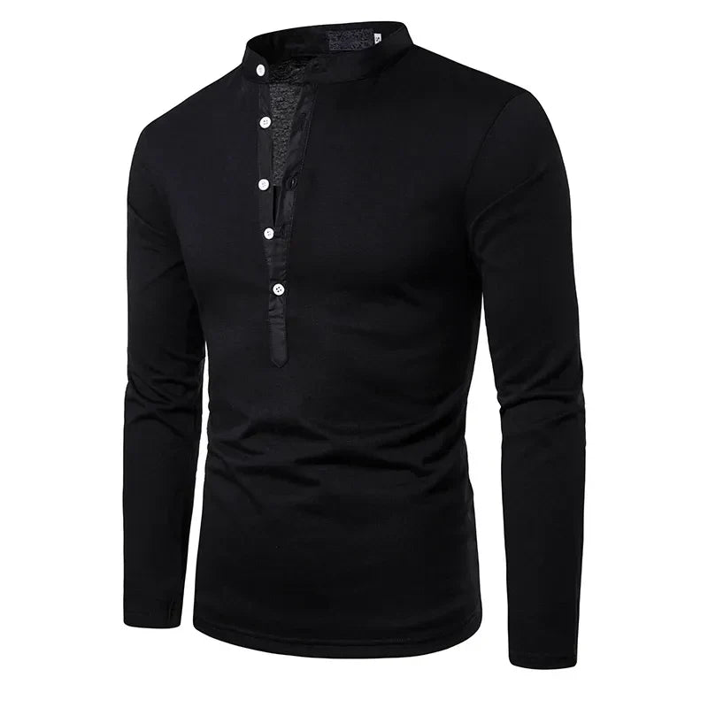 Camisa de vestir blanca de manga larga