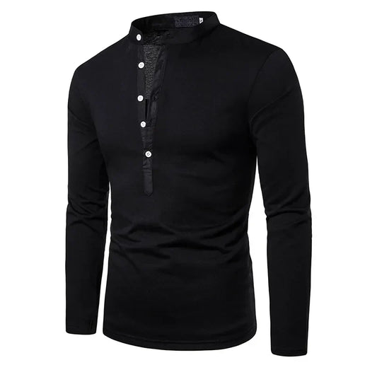 Camisa de vestir blanca de manga larga