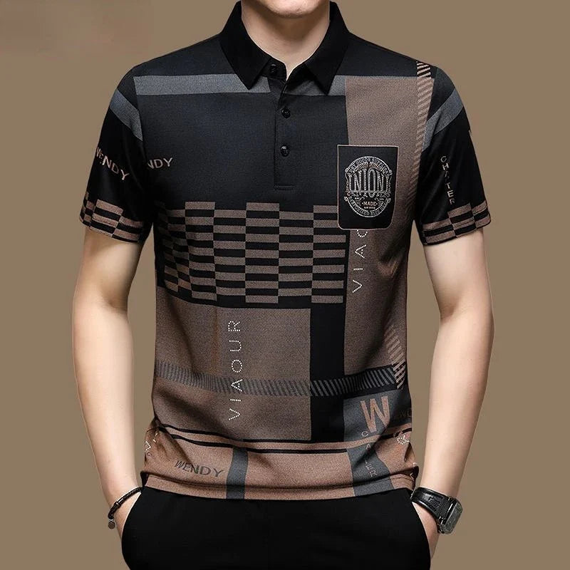 Polo de manga corta negro
