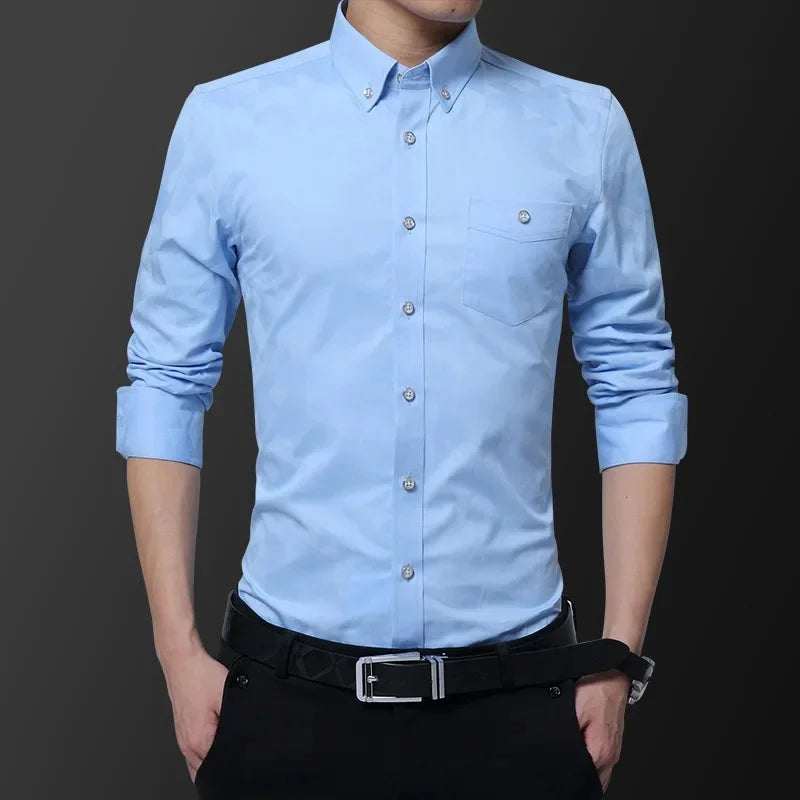 Camisa polo de manga larga negra