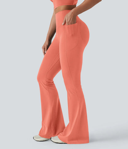 Leggings de yoga acampanados con efecto push-up