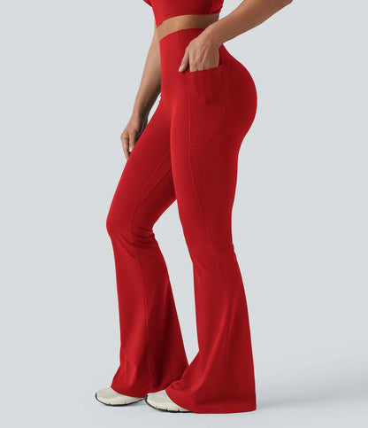Leggings de yoga acampanados con efecto push-up
