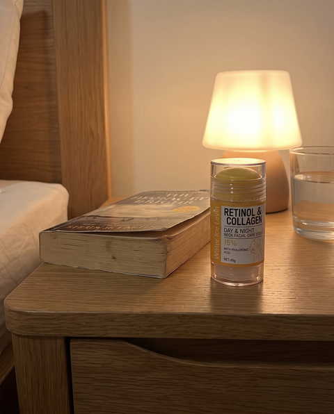 The stick on a bedside table