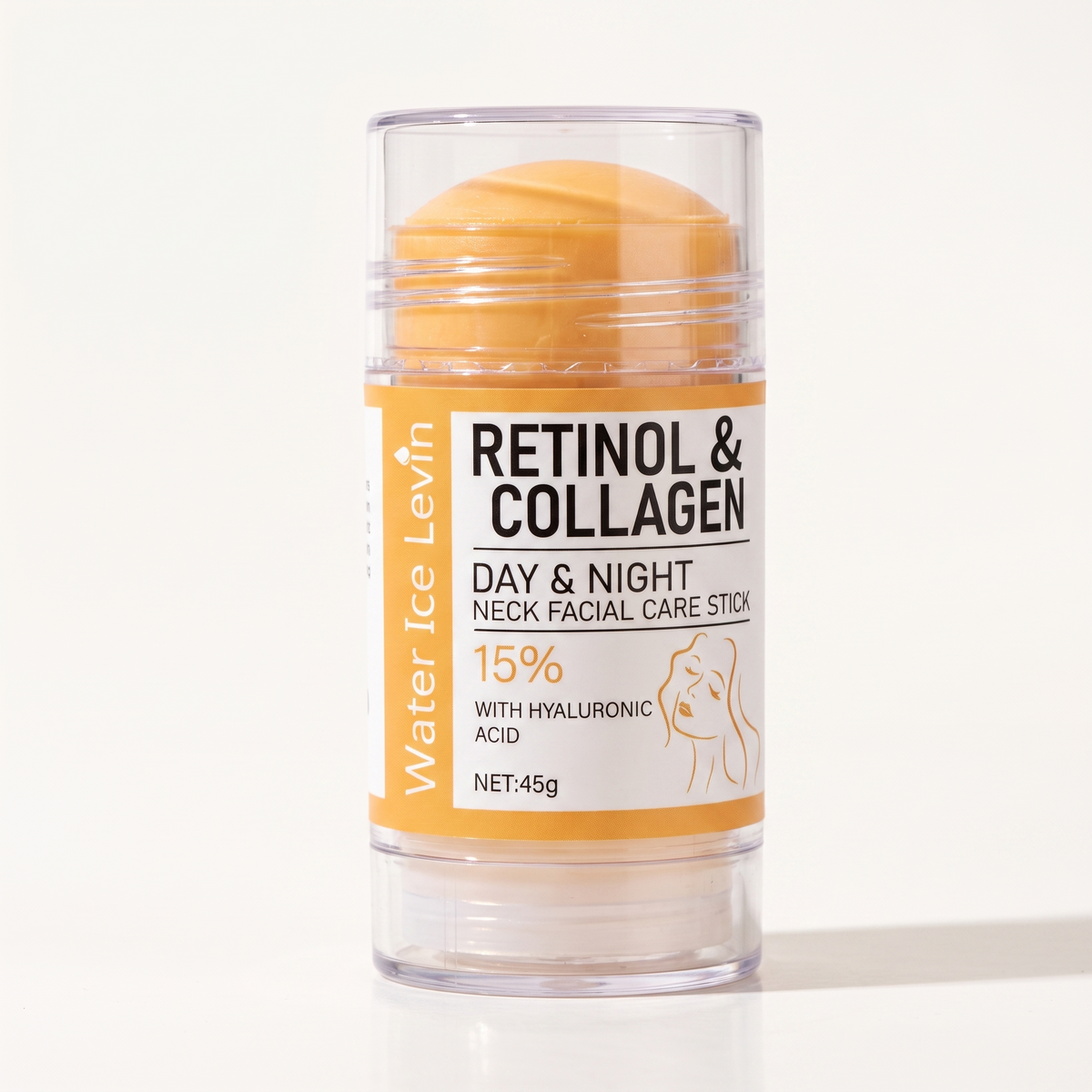 Retinol & Collagen neck and jawline balm stick, single