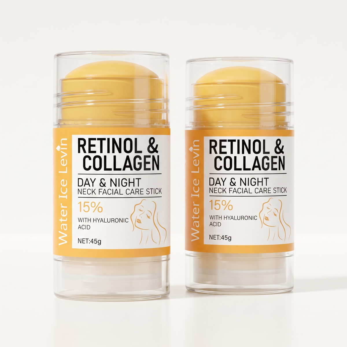 Retinol & Collagen neck balm stick, 2-pack