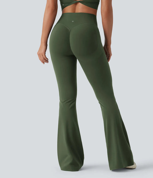 Leggings de yoga acampanados con efecto push-up